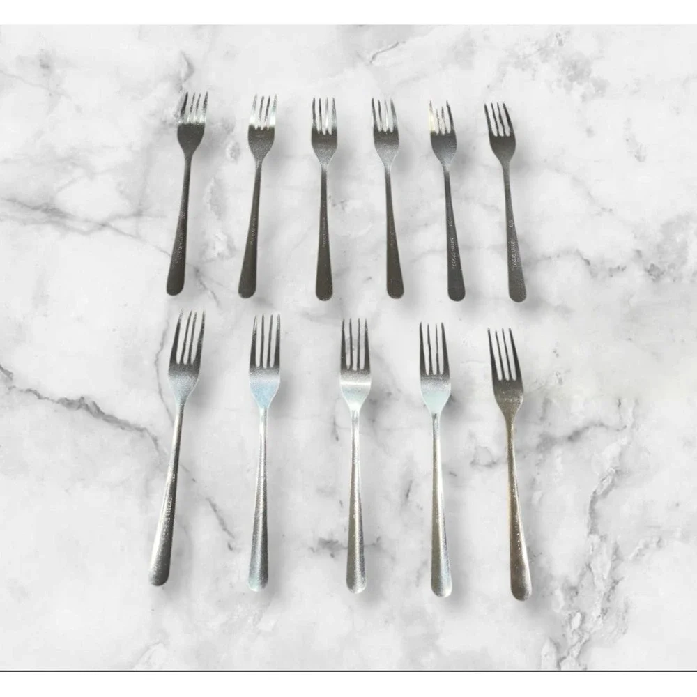 VTG 70s 80s Sysco Stainless Steel Flatware (11 Pcs) Cutlery Forks‎ Replacements
